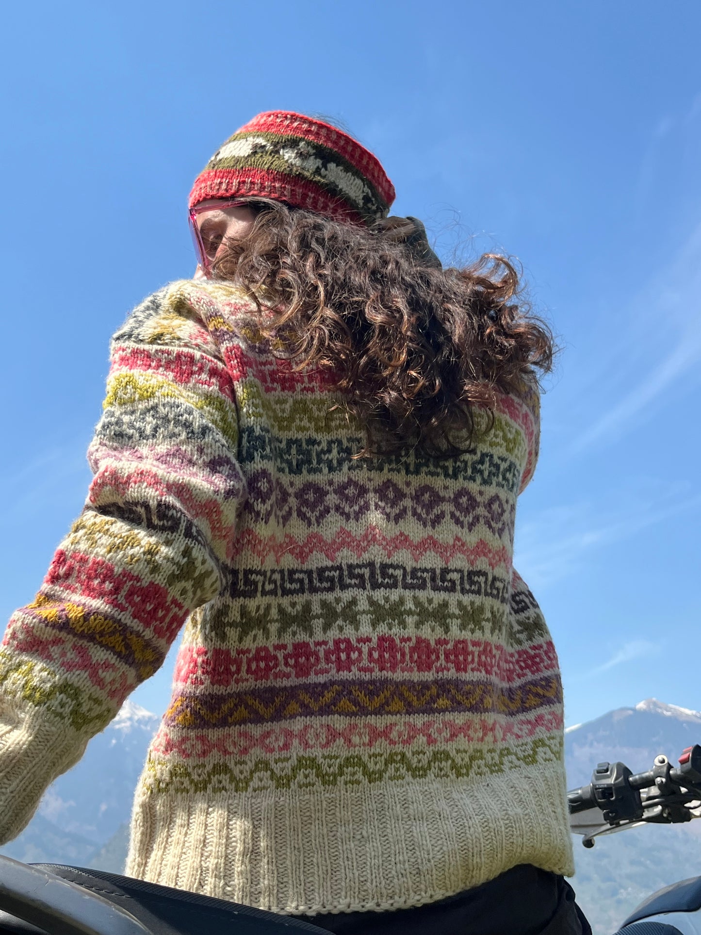 Hand-Knit Wool Cardigan
