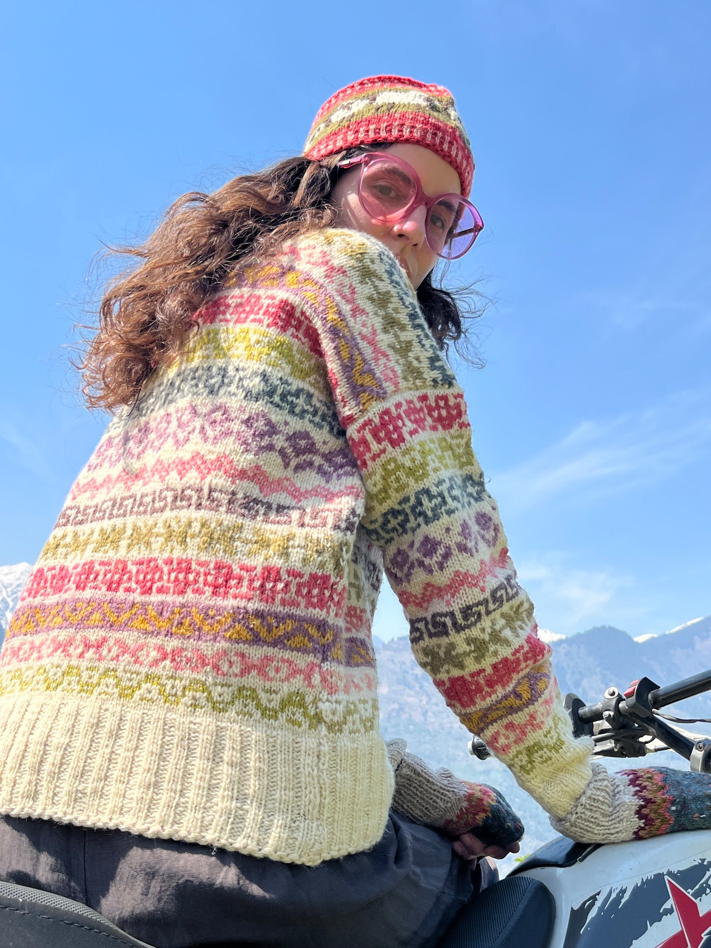 Hand-Knit Wool Cardigan