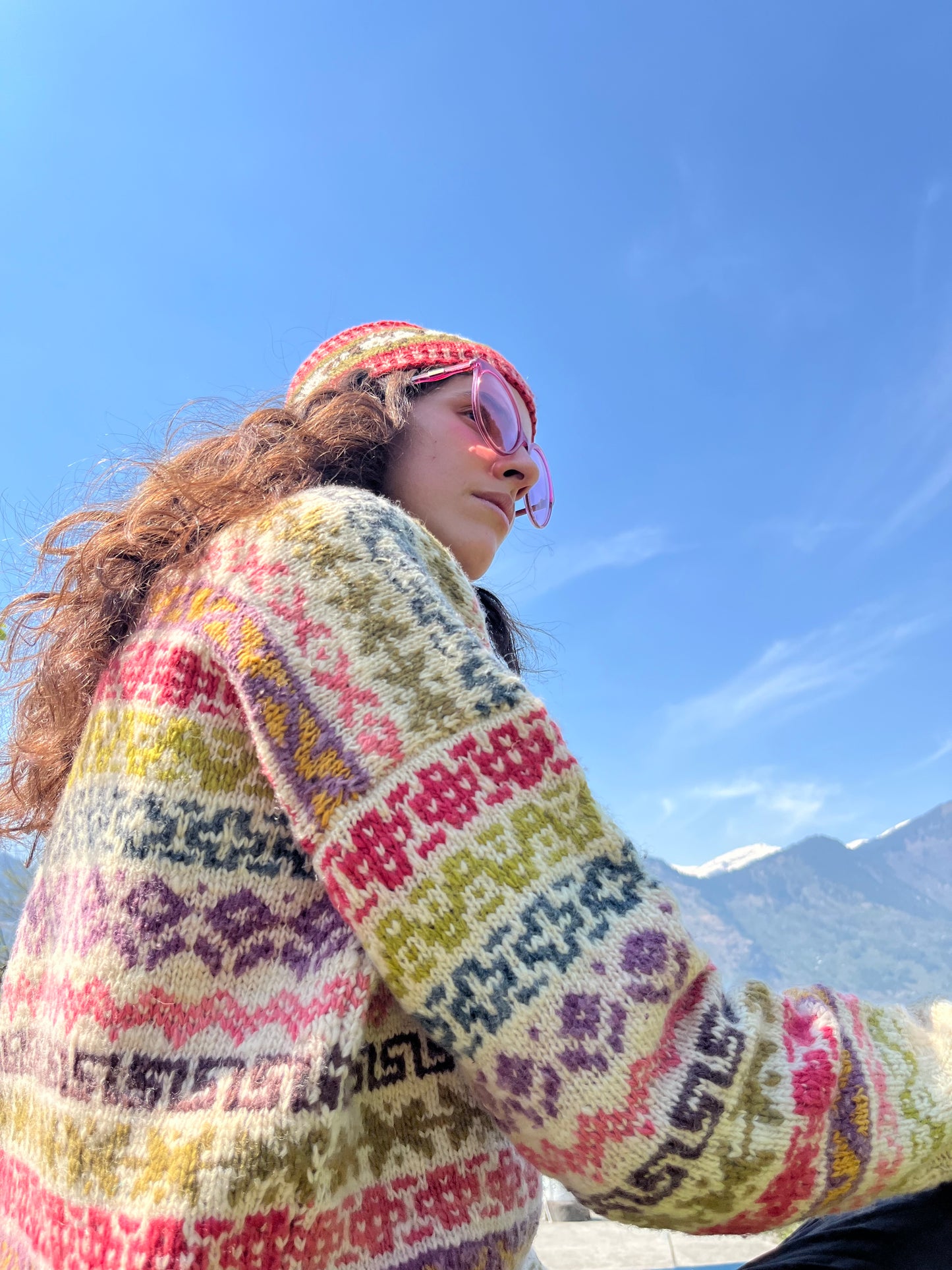 Hand-Knit Wool Cardigan