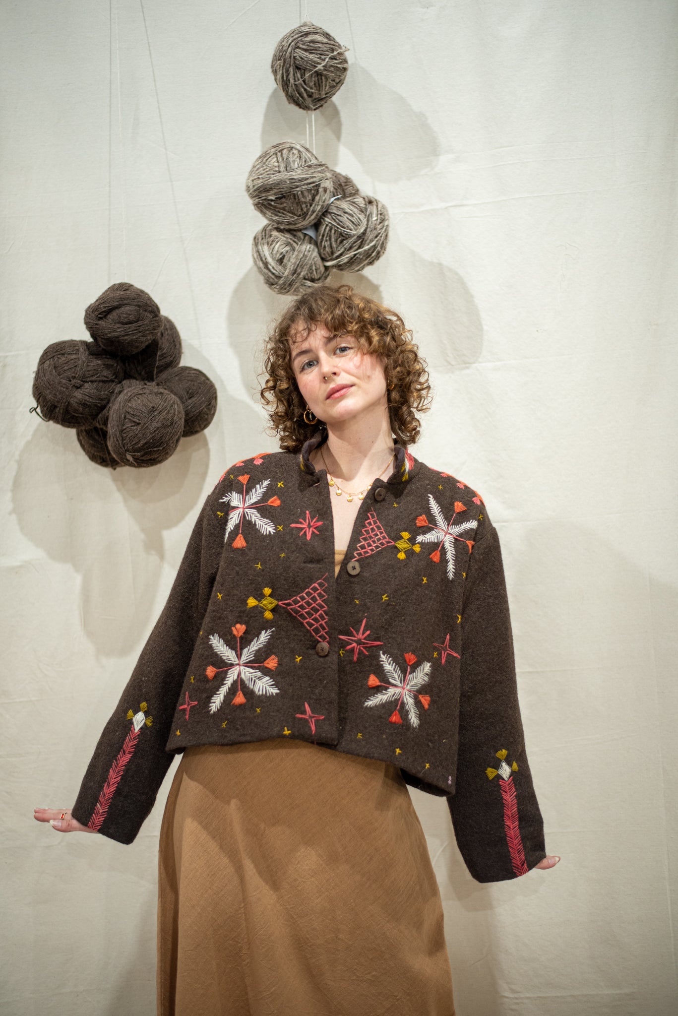 Tara Short Jacket Embroidered