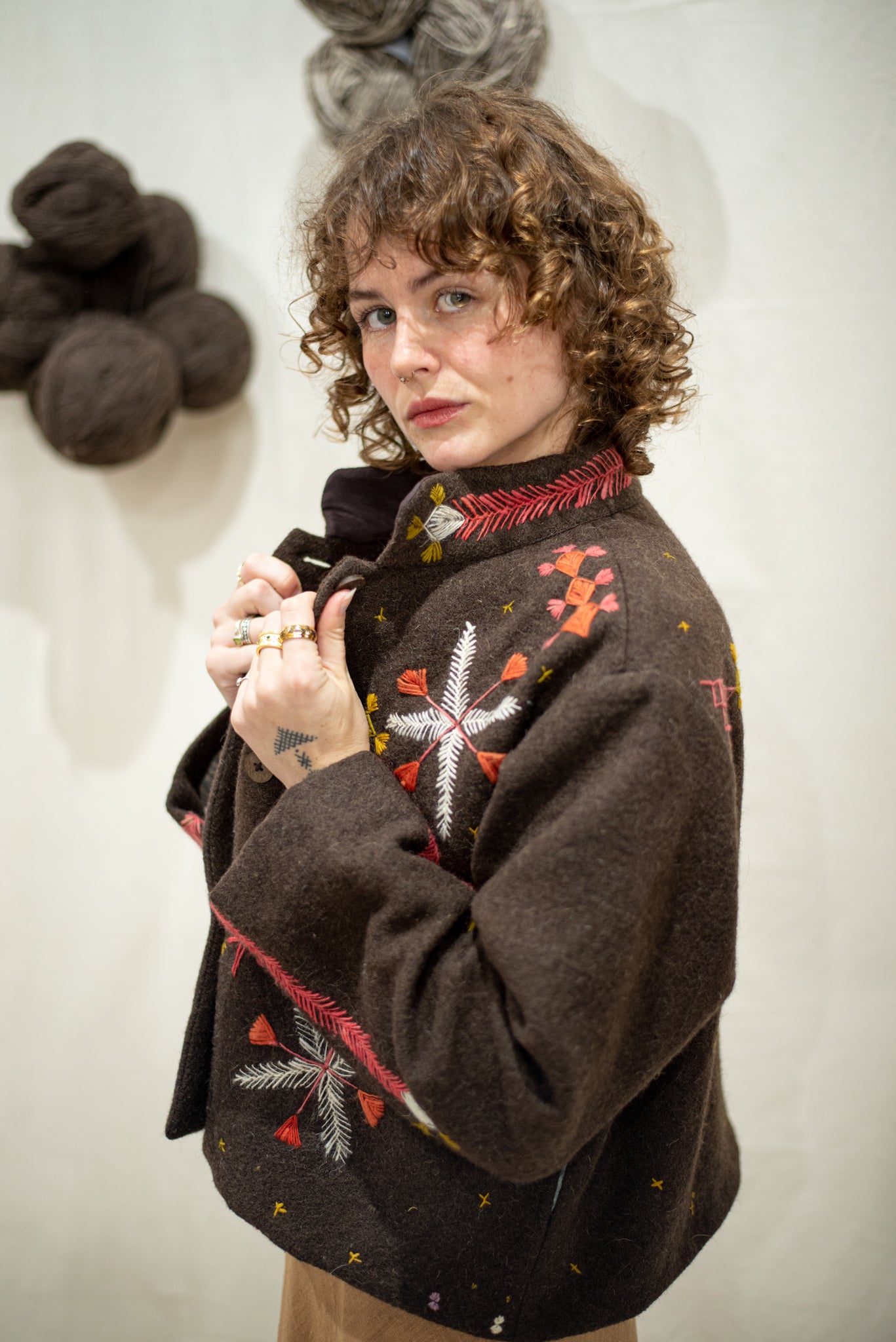 Tara Short Jacket Embroidered
