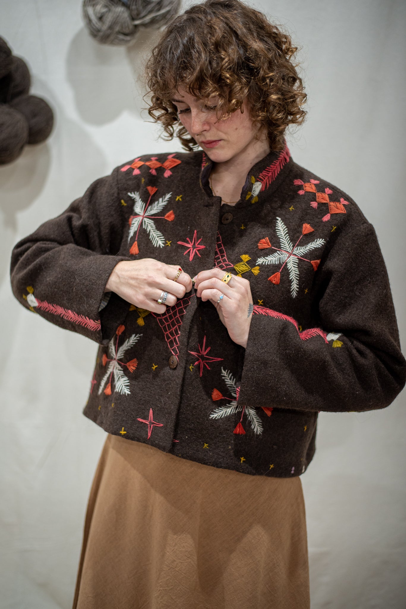 Tara Short Jacket Embroidered