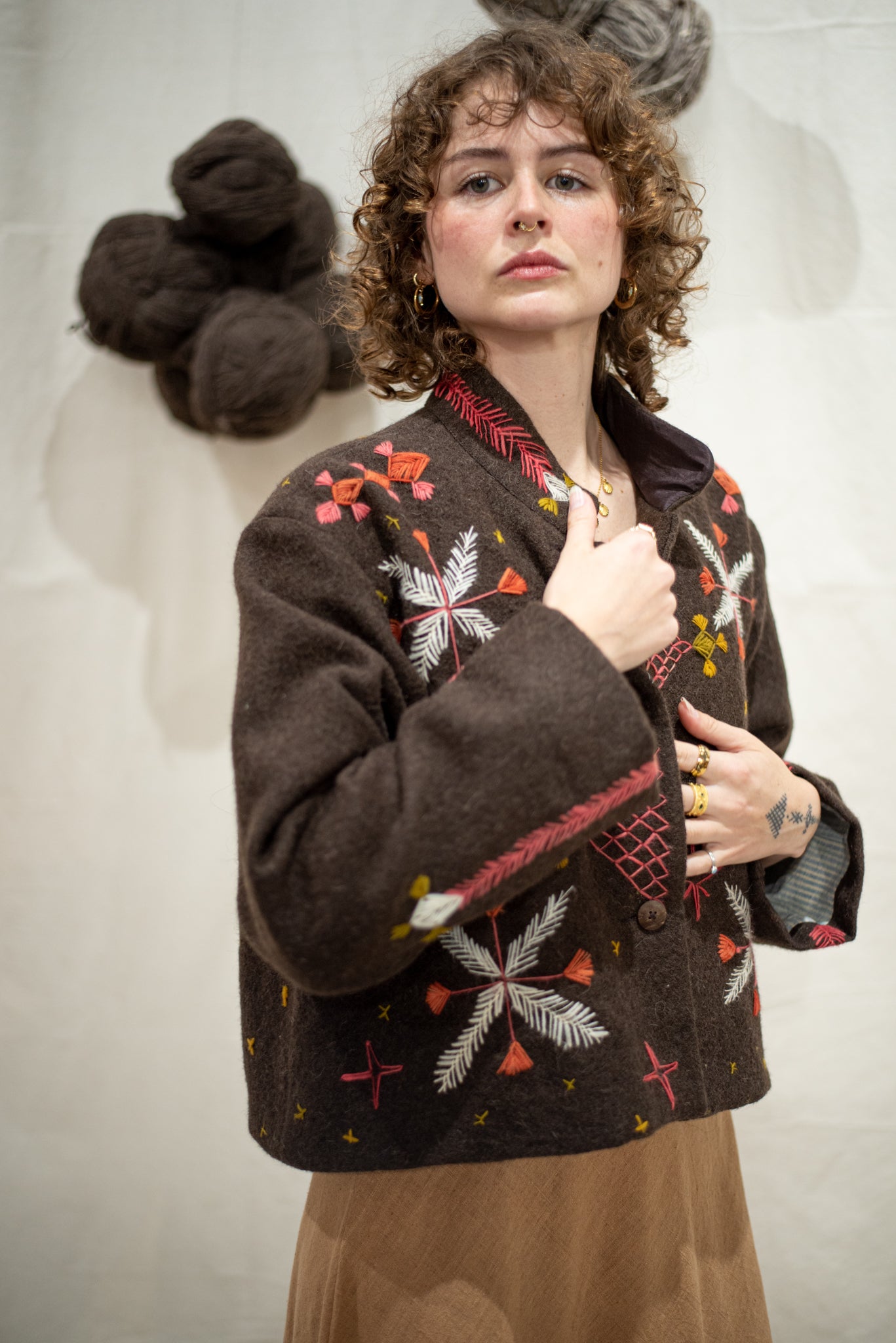 Tara Short Jacket Embroidered
