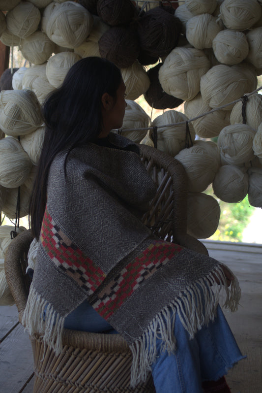 Stole (Light Grey and White Base)