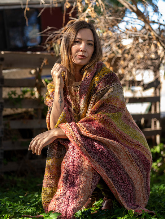 Traingle Knit Shawl