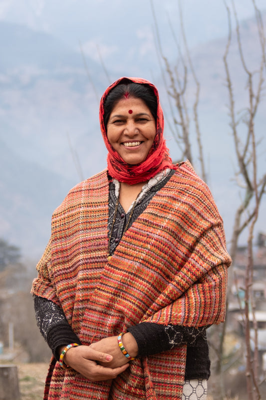 Hues Of Rainbow Weave Muffler