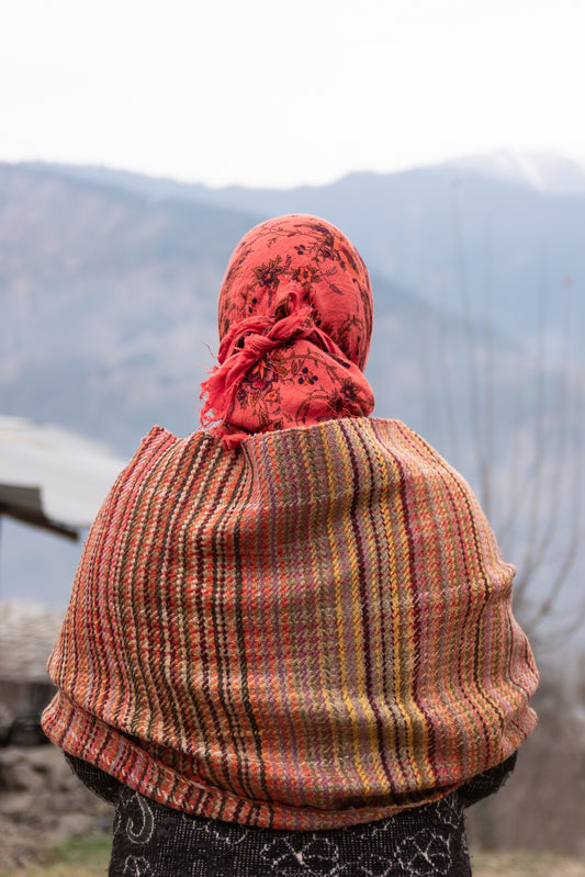 Hues Of Rainbow Weave Muffler