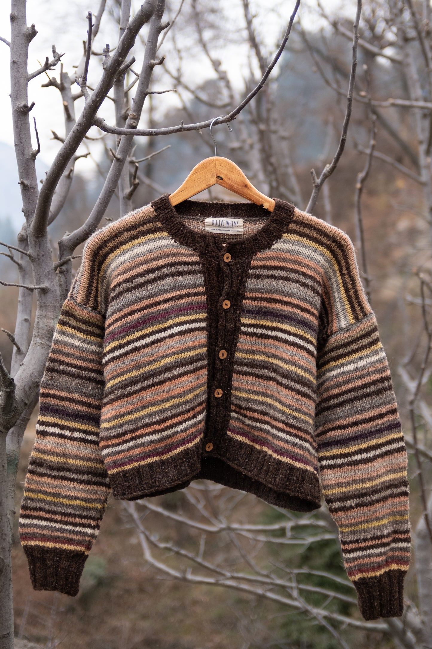 Striped Cropped Cardigan