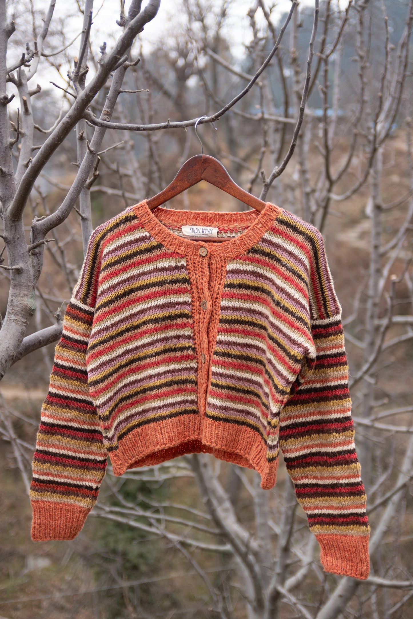 Striped Cropped Cardigan