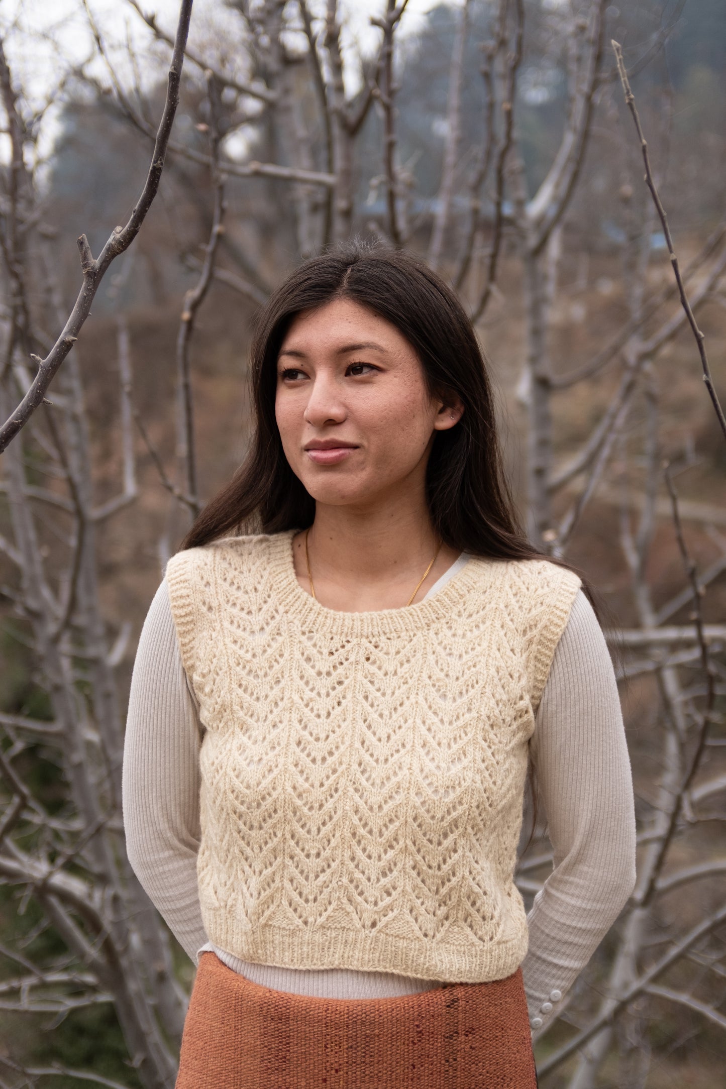 Cropped Knitted Vest