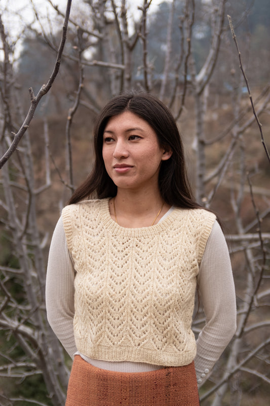 Cropped Knitted Vest